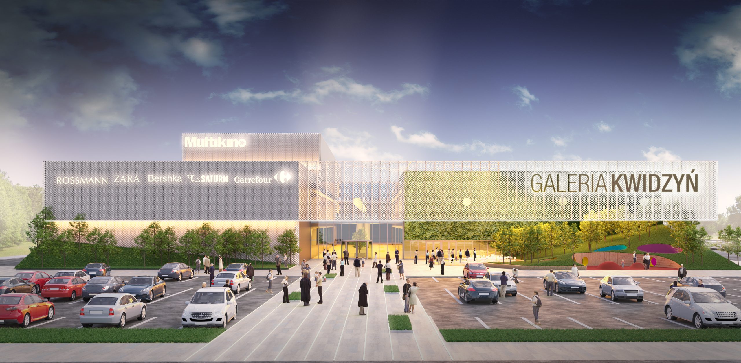 WIZUALIZACJA WIZUALIZACJA KWI_CENTRUM HANDLOWEGO W KWIDZYNIU